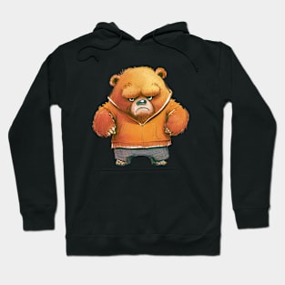 Bear Cute Adorable Humorous Illustration Hoodie